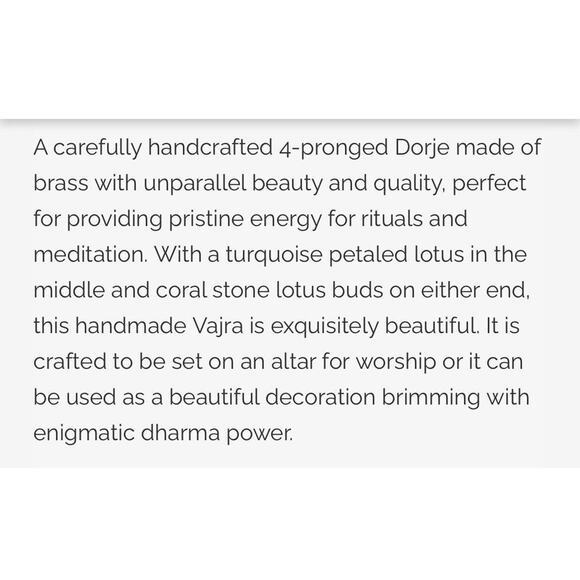 Tibetan Buddhism Dorje Phurpa Pestle Vajra Talismans FaQi Brass Red Turquoise - Picture 3 of 15